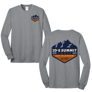 JDs Summit Smoke Unisex Cotton Long Sleeve Tee-Athletic Heather