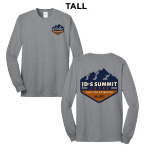 JDs Summit Smoke Tall Cotton Long Sleeve Tee-Athletic heather