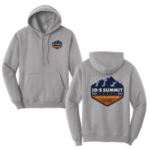 JDs Summit Smoke Unisex Fleece Hooded Sweatshirt-Athletic heather