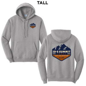 JDs Summit Smoke Tall Fleece Hooded Sweatshirt-Athletic heather