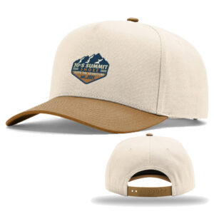 JDs Summit Smoke Richardson Full Fabric 5 Panel Champ Cap combo-Cream/Carmel