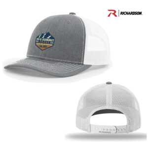 JDs Summit Smoke Richardson Pro Crown Mesh Back Adjustable back cap Split-Heather Grey/White