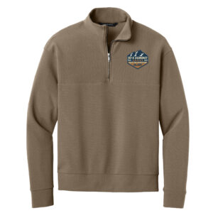 JDs Summit Smoke Mercer and Mettle Linear Texture 1/4-Zip Men-Warm Taupe