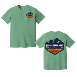 JDs Summit Smoke Unisex Comfort Colors Pigment Dyed Short Sleeve Shirt-Light Green