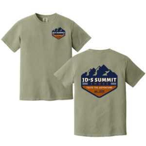 JDs Summit Smoke Unisex Comfort Colors Pigment Dyed Short Sleeve Shirt-Sandstone