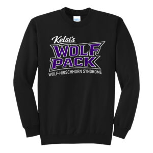 Kelsi Unisex Fleece Crewneck Sweatshirt-Black