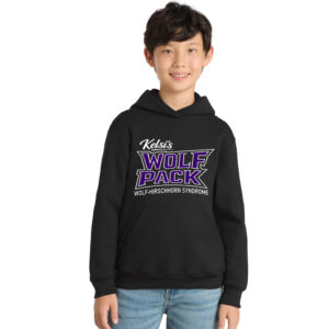 Kelsi Youth Fleece Hooded Sweatshirt-Black