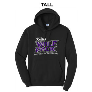 Kelsi Tall Fleece Hooded Sweatshirt-Black