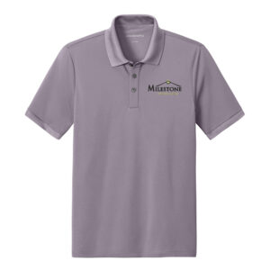 Milestone Mercer Mettle Men Everyday Performance Polo-Purple Ash