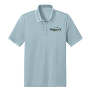 Milestone Mercer Mettle Men Everyday Performance Polo-Celestial Blue