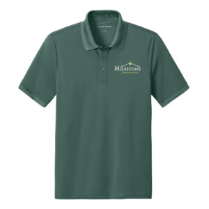 Milestone Mercer Mettle Men Everyday Performance Polo-Silver Pine