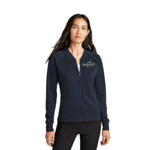 Milestone MERCER METTLE Women’s Double-Knit Bomber-Night Navy
