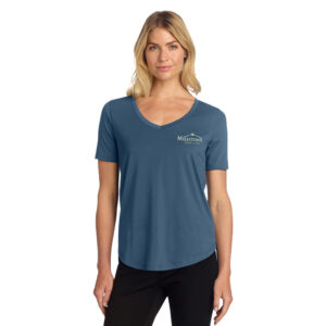 Milestone Mercer and Mettle Women’s Stretch Jersey Relaxed Scoop-Insignia Blue