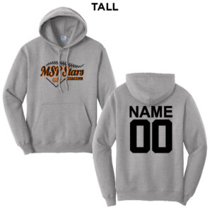 MSP Stars SB Tall Fleece Hooded Sweatshirt-Athletic heather