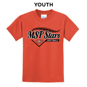 MSP Stars SB Youth Short Sleeve Tee-Orange