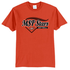 MSP Stars SB Unisex Short Sleeve Tee-Orange