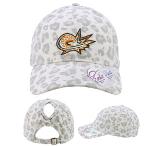 MSP Stars SB Infinity Her Women’s Garment-Washed Fashion Print Cap -Snow Leopard