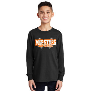 MSP Stars SB Youth Cotton long Sleeve Tee-Black