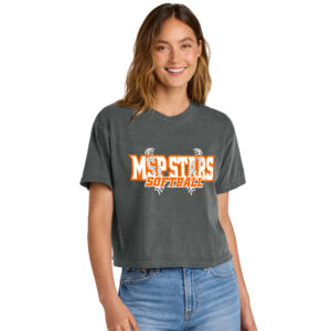 MSP Stars SB Comfort Colors Women’s Heaveweight Boxy Fit Slightly Cropped T-Shirt-Pepper