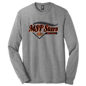 MSP Stars SB District Made Men’s Perfect Tri Long Sleeve Crew Tee-Grey Frost
