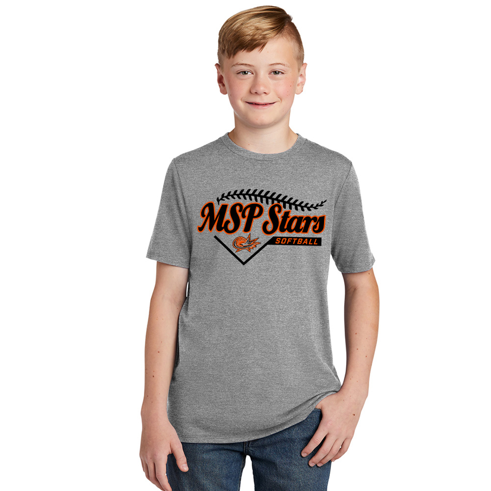 MSP Stars SB Youth Perfect Tri blend Tee-Grey Frost