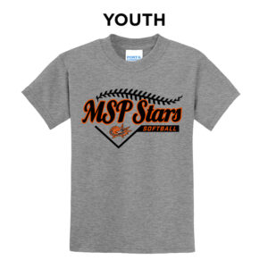 MSP Stars SB Youth Short Sleeve Tee-Athletic heather