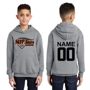 MSP Stars SB Youth Fleece Hooded Sweatshirt-Athletic heather