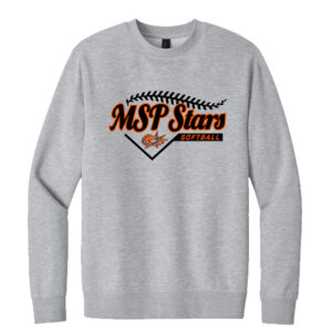 MSP Stars SB District V.I.T. Fleece Crewneck sweatshirt-Light Grey Heather