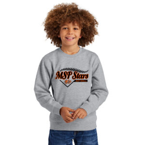 MSP Stars SB District YOUTH V.I.T. Fleece Crew-Light Heather Grey