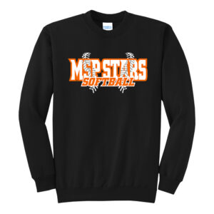 MSP Stars SB Unisex Core Fleece Crewneck Sweatshirt-Black
