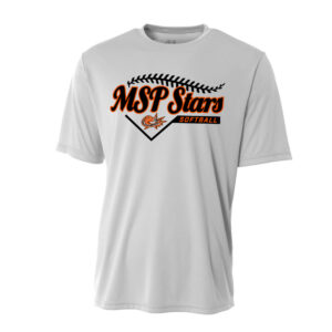 MSP Stars SB Adult Cooling Performance Tshirt -Silver