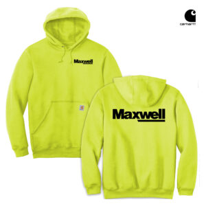 Maxwell Carhartt Adult Midweight Hooded Sweatshirt-Brite lime