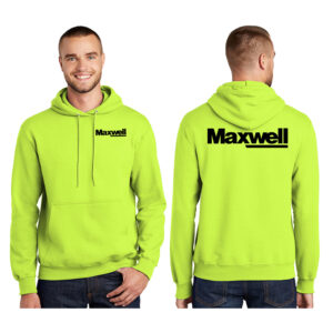 Maxwell Unisex Ultimate Pullover hooded sweatshirt-Safety Green