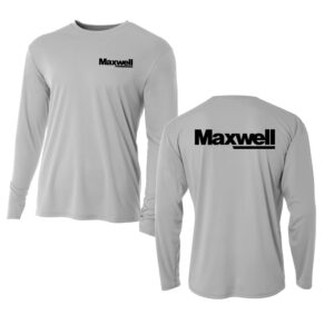 Maxwell Adult Cooling Performance long sleeve Crew Tee -Silver