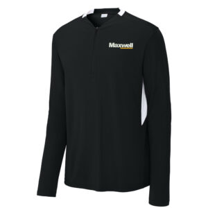 Maxwell Sport-Tek Club 1/4-Zip Pullover Men-Black/White