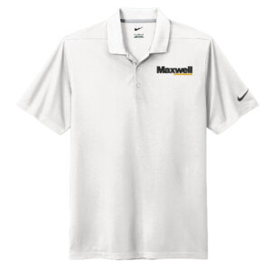 Maxwell Nike Dri Fit Men Micro Pique 2.0 Polo-White