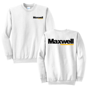Maxwell Unisex Fleece Crewneck Sweatshirt-White