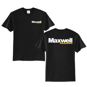 Maxwell Unisex Short Sleeve Tee-Black