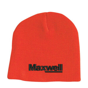 Maxwell Sportsman 8″ Knit beanie stocking cap-Blaze Orange