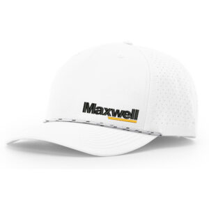 Maxwell Richardson Laser PERF Performance Rope Cap-White/White/Black