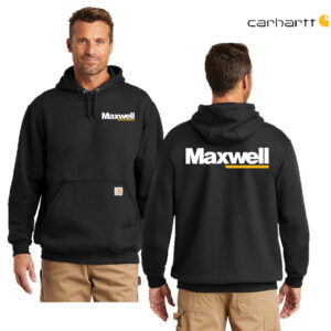 Maxwell Carhartt Midweight Hooded Sweatshirt Adult-Black