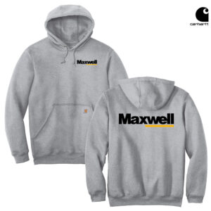 Maxwell Carhartt Midweight Hooded Sweatshirt Adult-Heather Grey