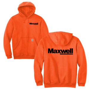 Maxwell Carhartt Midweight Hooded Sweatshirt Adult-Brite Orange
