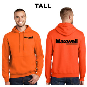 Maxwell Tall Fleece Hooded Sweatshirt-Safety Orange