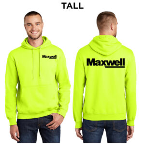 Maxwell Tall Fleece Hooded Sweatshirt-Safety Green