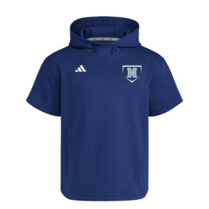Rebels Baseball Adidas  Dugout NWV Short Sleeve Hoodie- NAVY