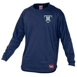 Rebels Baseball Rawlings Dugout Fleece Pullover-Navy (XL only)