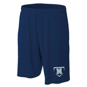 Rebels Baseball A4 Moisture Management Men’s Short with Side Pockets-Navy