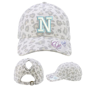 Rebels Baseball Infinity Her Women’s Garment-Washed Fashion Print Cap – HATTIE-Snow Leopard
