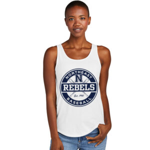 Rebels Baseball District Women’s Perfect Tri Relaxed Tank-White